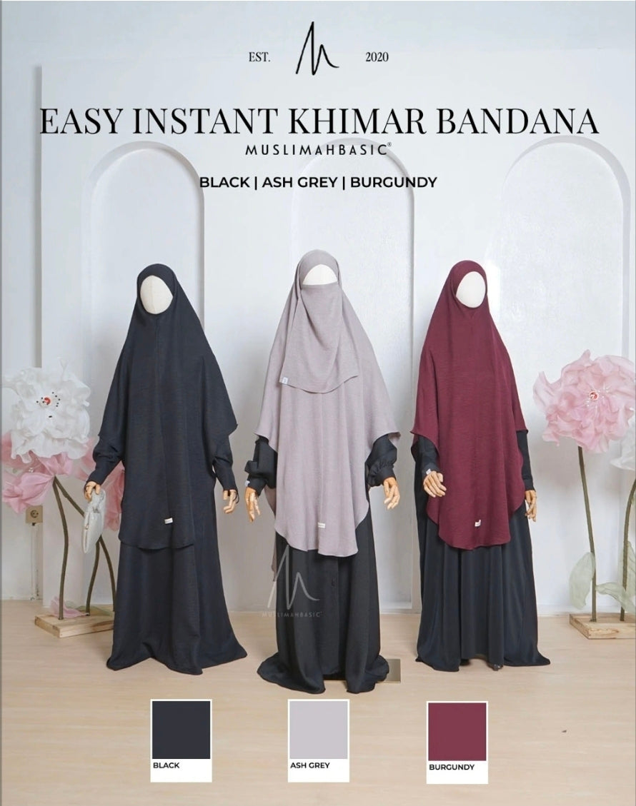 Easy Instant Khimar Bandana