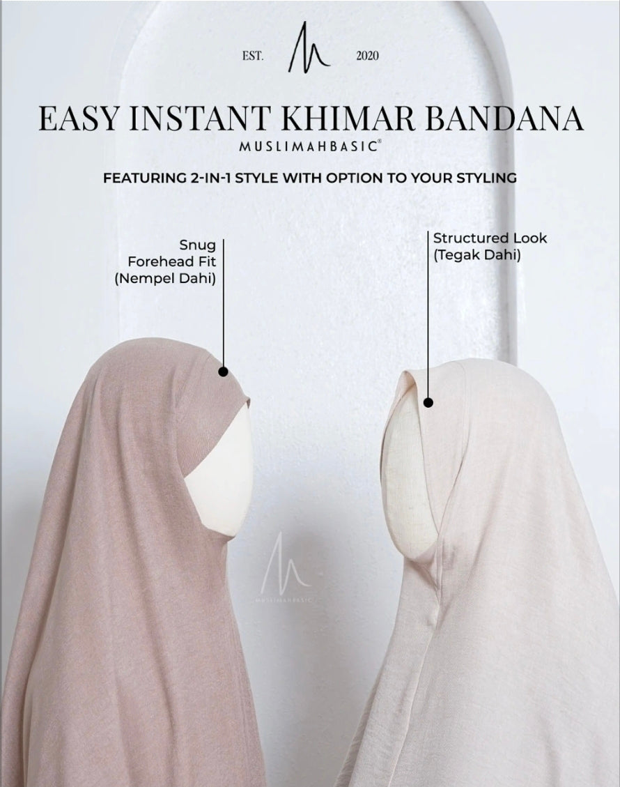 Easy Instant Khimar Bandana