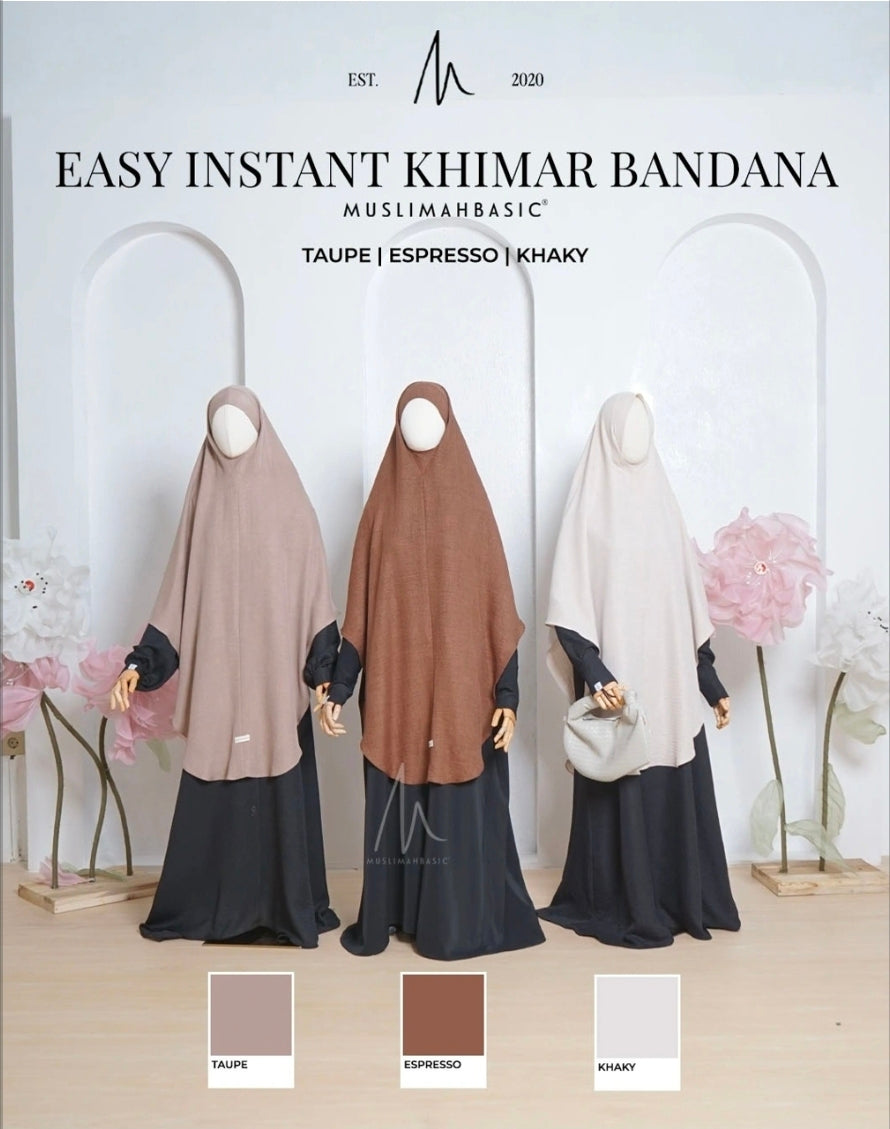 Easy Instant Khimar Bandana