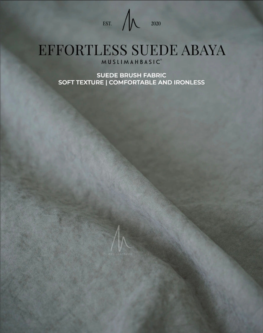 Effortless Suede Abaya | Ready Stock