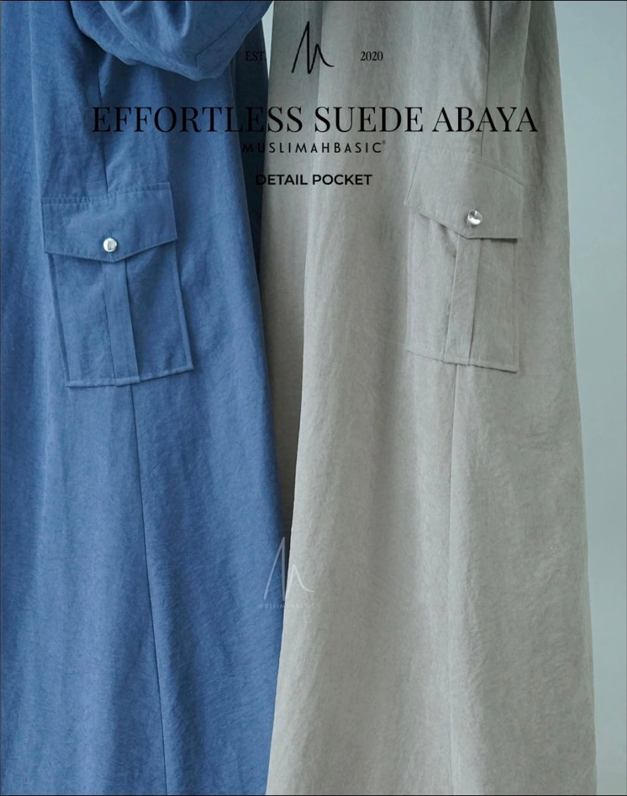 Effortless Suede Abaya | Ready Stock