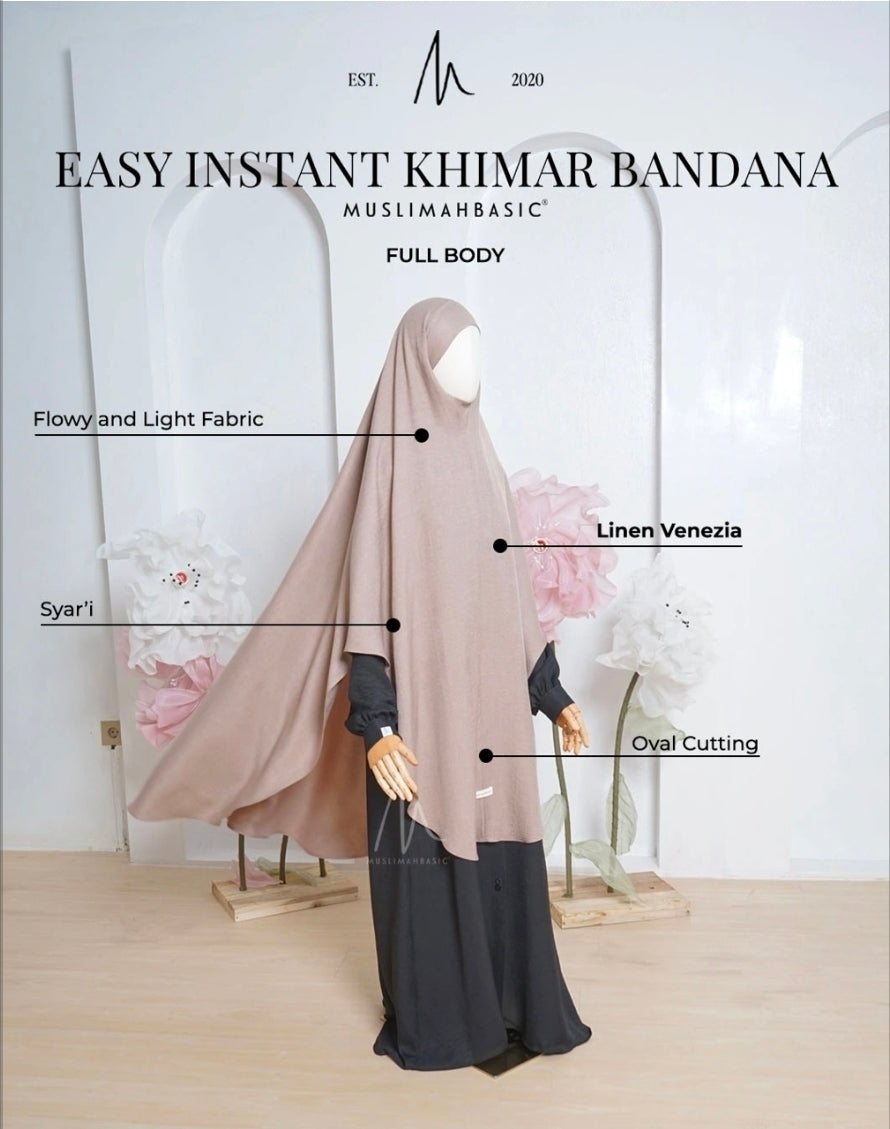 Easy Instant Khimar Bandana