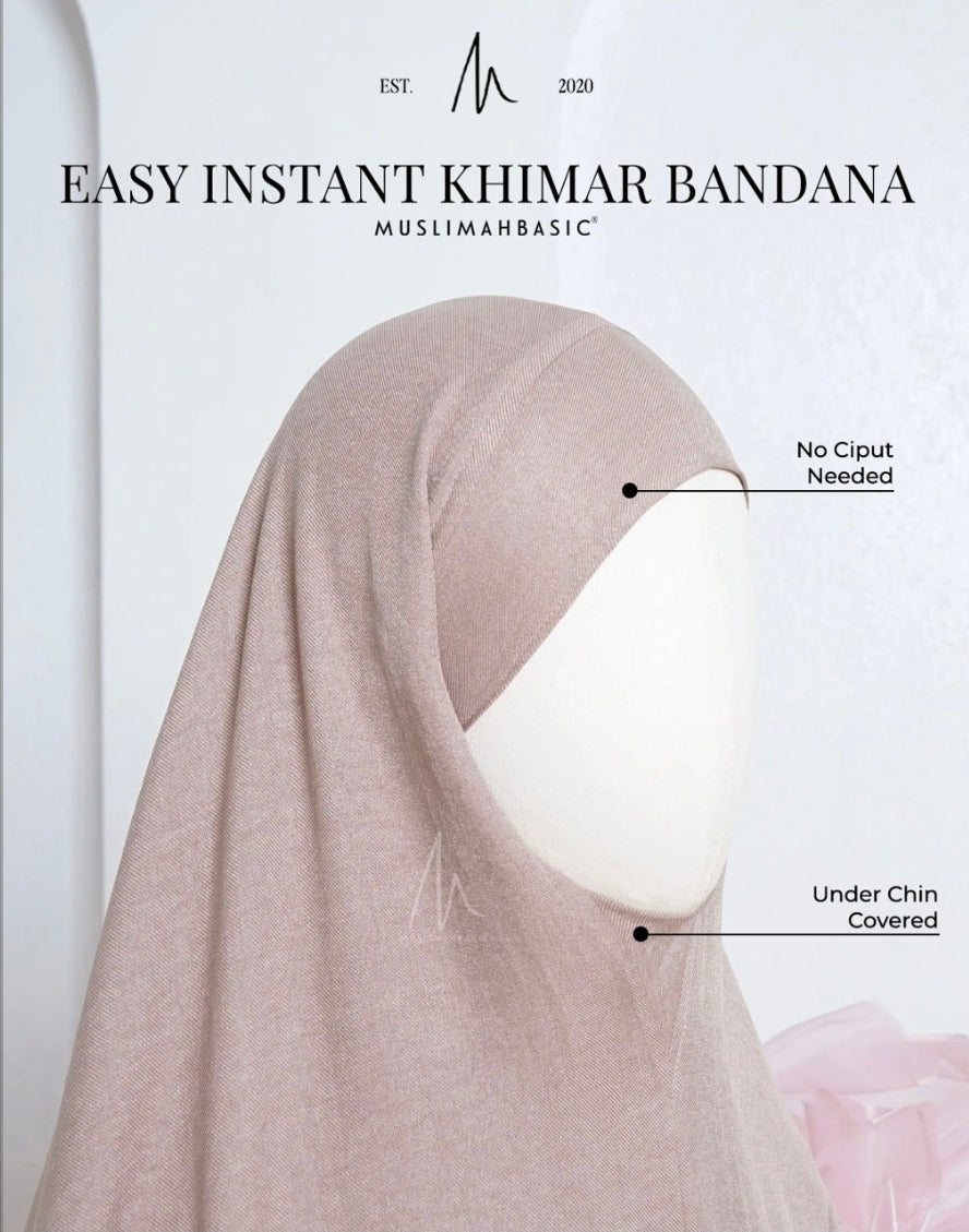 Easy Instant Khimar Bandana