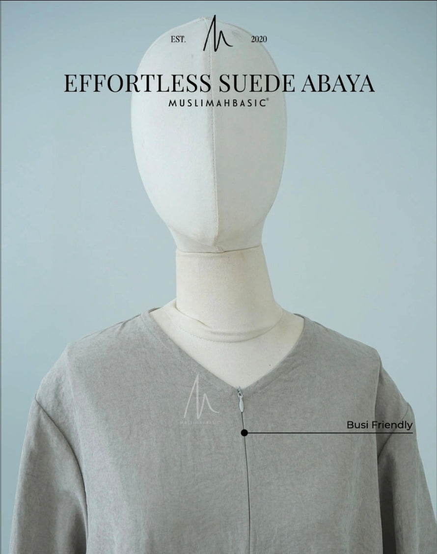 Effortless Suede Abaya | Ready Stock